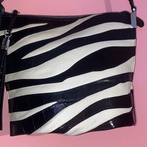 Black and White Zebra Print Women's Bag